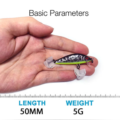 TREHOOK Jerkbait para Baixo Truta Pique Isca de Pesca Minnow Afundando 50mm 5g Isca Dura Wobblers Crankbait Pesca Artificial
