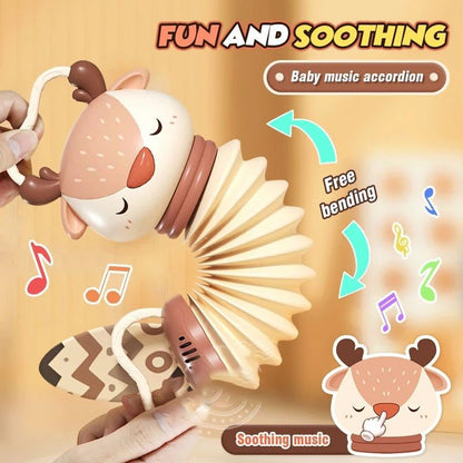 Cartoon Accordion Baby Music Toys Early Education Instrument Electronic Vocal Toy Kids Educational Soothe Toy Christmas Gifts