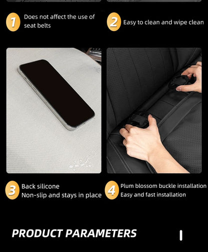 Leather Car Seat Cover Universal Four Seasons Car Front/Rear Seat Cushion for  Audi A1 A3 A4 A5 A6 A7 A8 Car Chair Protector Pad