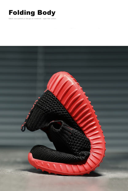 Kids Shoes Boys Running Sport Shoes Children Socks Sneakers Big Girls Breathable Mesh School Shoe Soft Sole Casual Walking Tenis