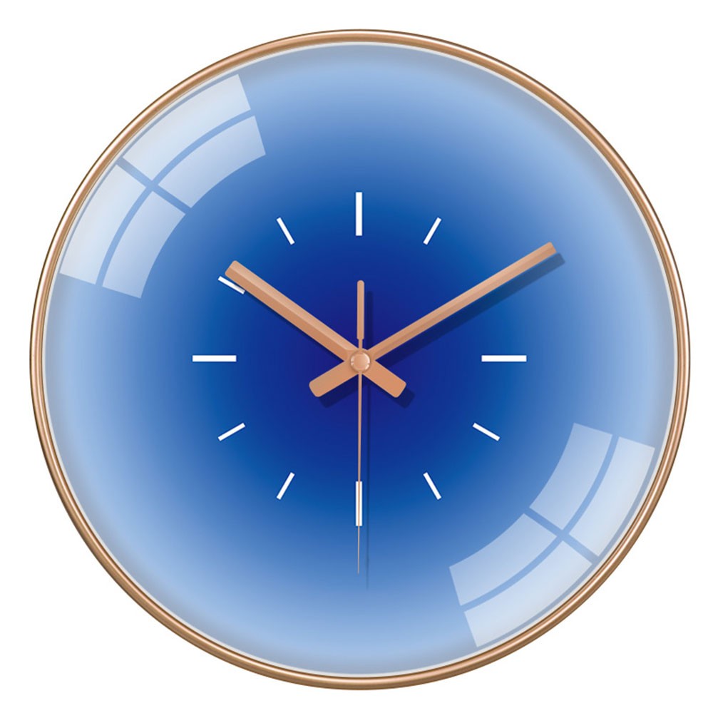 10 Inch Nordic Sunset Wall Clock Fashion Luxury Living Room Non Ticking Creative Fashion Decoration Silent Simple Glass Clock