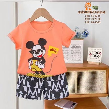 1 2 3 year Baby Clothing Girls Boys Cotton Suit for Children Two Clothes Sets for Babies Newborn Baby Clothes