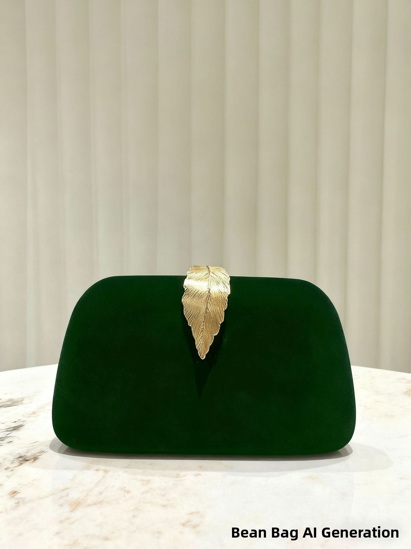 Velvet Leaf Evening Bag High Luxury Clutch Party Bag for Women Fresh Sweet Style Lock Buckle Square Shoulder Bag for Qipao