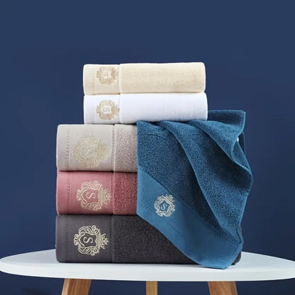 1/5/10PCS Bathroom Cotton Towel 35x75cm 70x140cm Hand Face Bath Towel Soft Gift Absorbent Sport Absorbent Towel ?? ?? Blue White