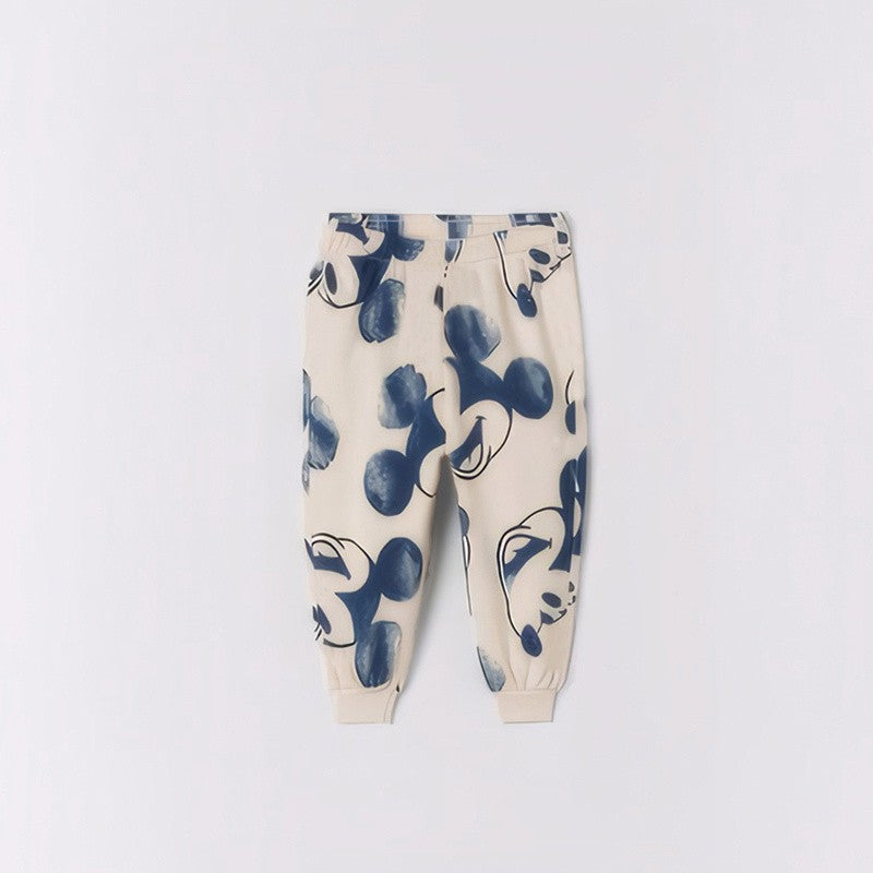 New Fashion Baby Clothes Sets Mickey Mouse Printed Long Sleeved Sweatshirt + Pant Toddler Boy Girl Outfits