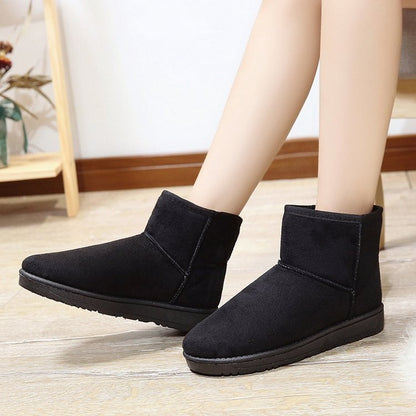 Fashion Winter Brown Short Boots New Platform Shoes Push Size Ankle Boots for Women Waterproof and Warm Snow Boots