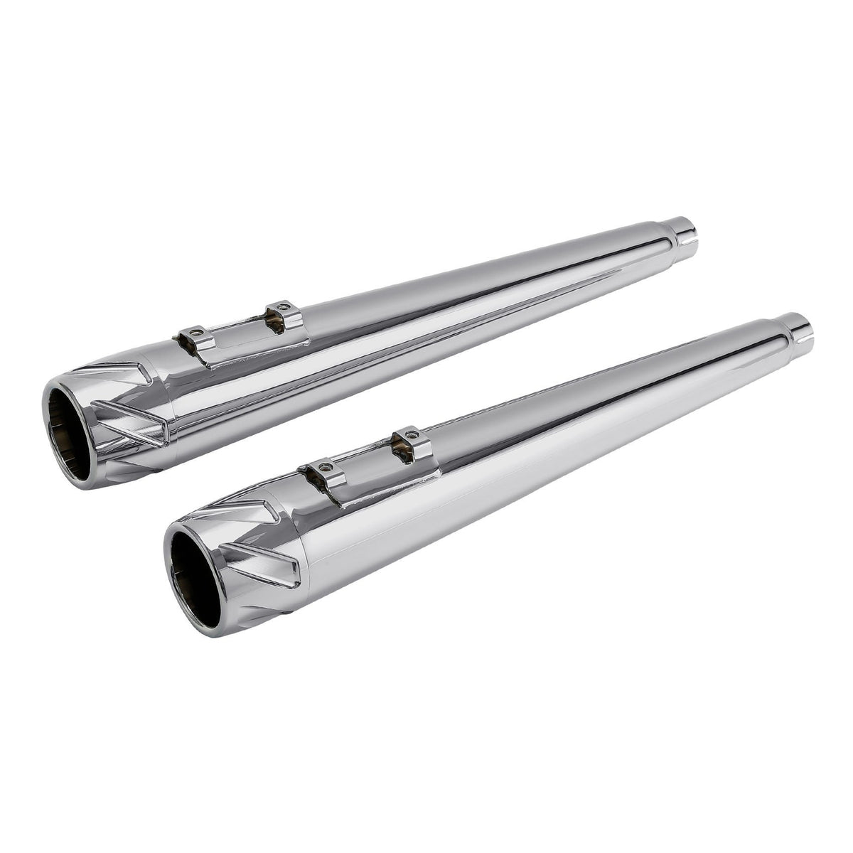 Motorcycle 4" Slip-on Mufflers Exhaust Pipes For Harley Touring Electra Street Glide 1995-2016