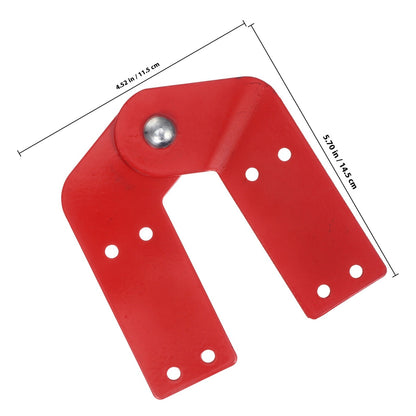 2pçs Dobradiças de Aço Galvanizado para Escada de Sótão com Cordão, Kit de Substituição, Peças de Escada Dobrável, Ferramentas de Engenharia, Construção