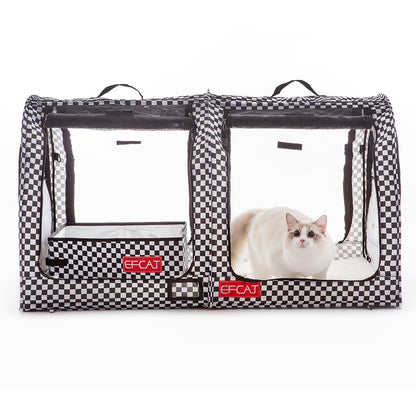 EFCAT Tenda de Exposição Dobrável para Gatos, Gaiola Grande, Casa, Gatinho, Sala de Parto, Gaiola Portátil Profissional para Exposição de Gatos