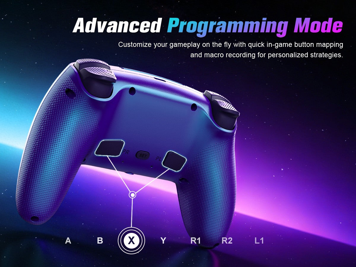 For Playstion 5 Controller PS5 Pro/Slim/PC Wireless Gamepad Hall Effect Trigger RGB Turbo Vibration Button Joystick