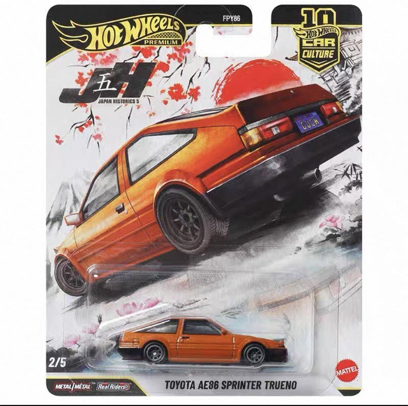 Em Estoque Hot Wheels 1:64 FPY86 Car Culture Series Modelo Diecast Toyota AE86 Carros de Liga Leve Coleção de Modelos Brinquedo de Aniversário Personalizado