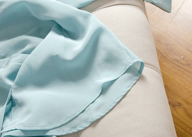 2025 Spring New Women's Silk Shirt Women's Long Sleeve 100% Mulberry Silk Blouse 16 MM White-collar OL Style Shirts For Women