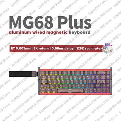 IROK MG68 Ace MG68 Plus MG68 Pro MG68 MAX mini Aluminum Magnetic Gaming Mechanical Keyboard 60% Rapid Trigger Gamer Keyboard