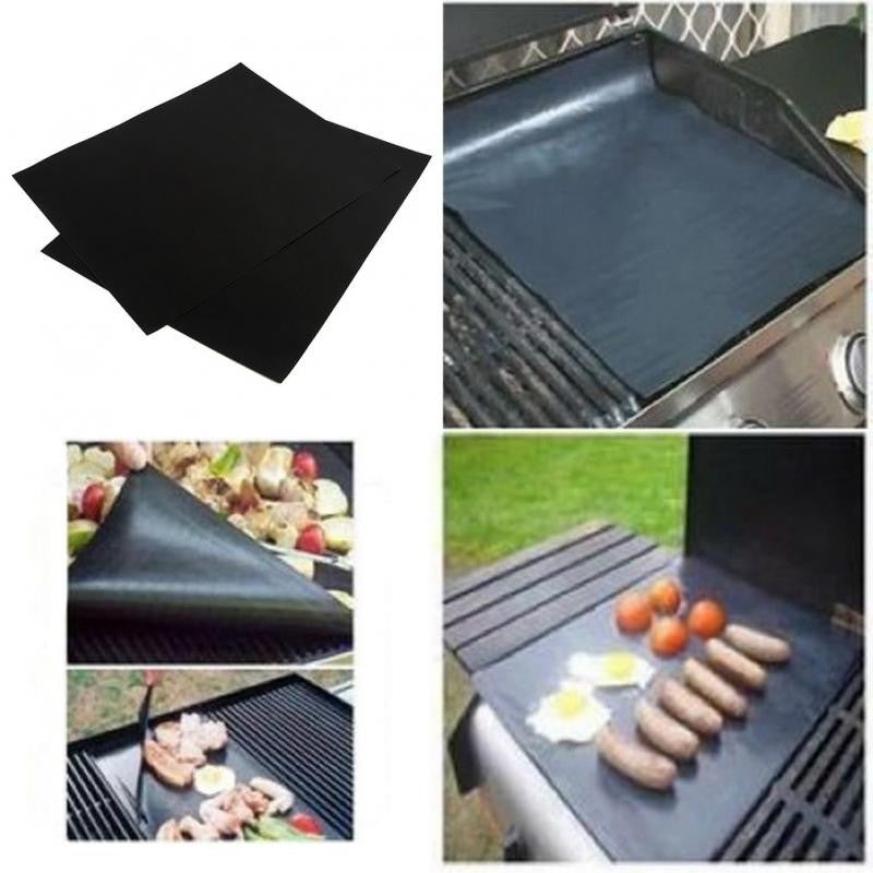 Grill Mat  44X33CM Non Stick BBQ Grill Liners Oven Grill Foil Barbecue Liner Reusable Mat Bbq Tools Accessories