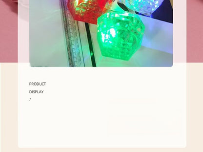 LED Light Up Diamond Rings, Flashing Glow in the Dark Party Favors for Bachelorette, Wedding, Bridal Shower, Birthday Kids