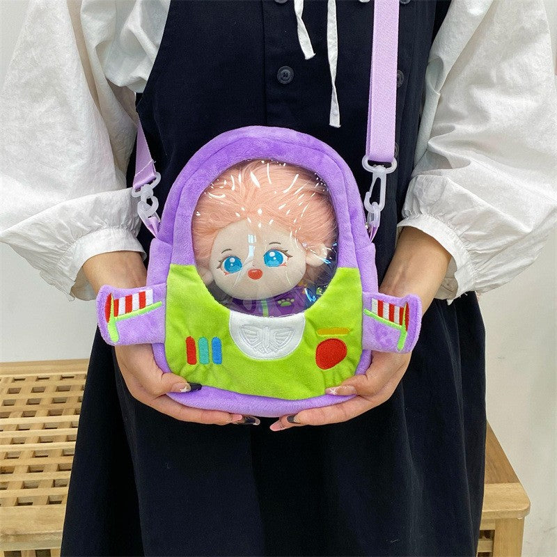 Disney Pixar Toy Story Buzz Lightyear Bolsa Feminina de Ombro Desenho Animado Bolsa Transversal Feminina Pequena Bolsa para Celular Presente de Natal