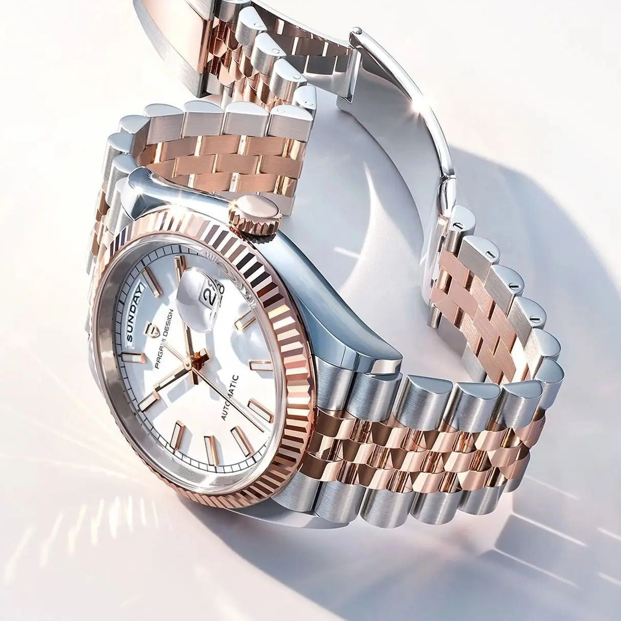 PAGANI DESIGN 2025 New Enamel Dial DD36 Luxury Silver Gold Automatic Watch For Men AR Sapphire crystal Mechanical Wristwatch Men