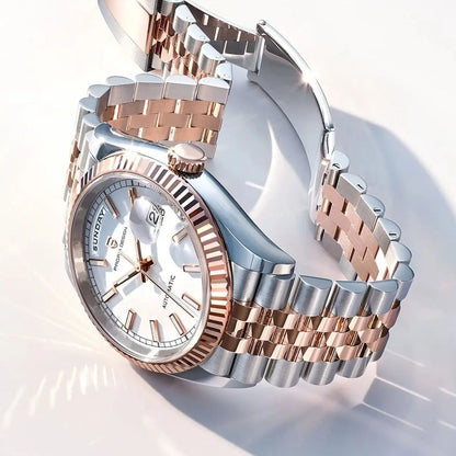 PAGANI DESIGN 2025 New Enamel Dial DD36 Luxury Silver Gold Automatic Watch For Men AR Sapphire crystal Mechanical Wristwatch Men