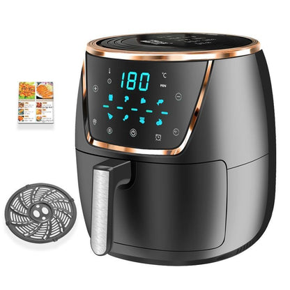 Large-capacity visual air fryer household new multi-function automatic intelligent oil-free oven integrated electric fryer