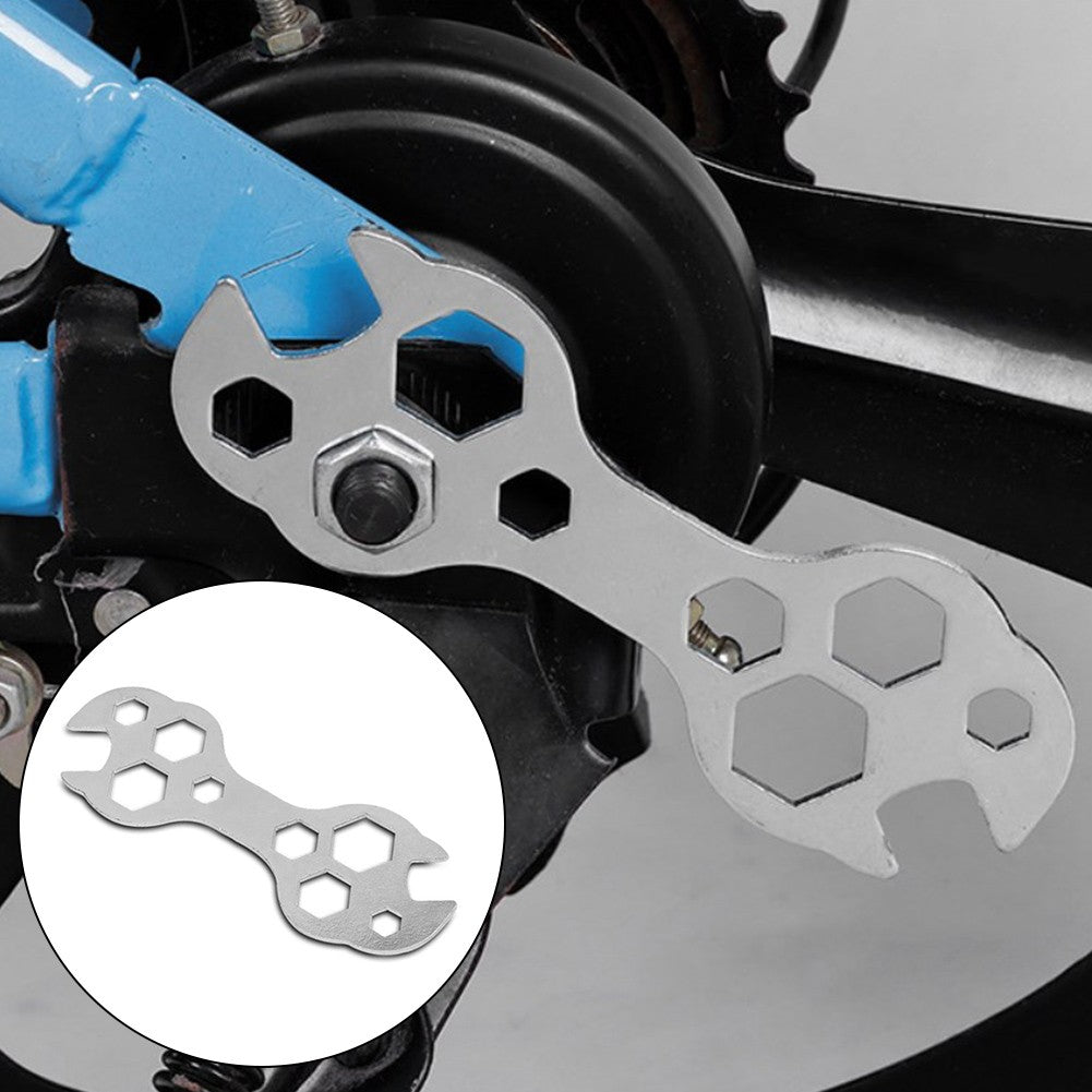 Chave Sextavada Mini de Aço Chata 10 em 1 8-17mm Chave Allen para Bicicleta Ferramentas de Reparo Ferramenta Manual Doméstica para Materiais de Reparo