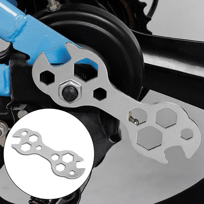 Chave Sextavada Mini de Aço Chata 10 em 1 8-17mm Chave Allen para Bicicleta Ferramentas de Reparo Ferramenta Manual Doméstica para Materiais de Reparo
