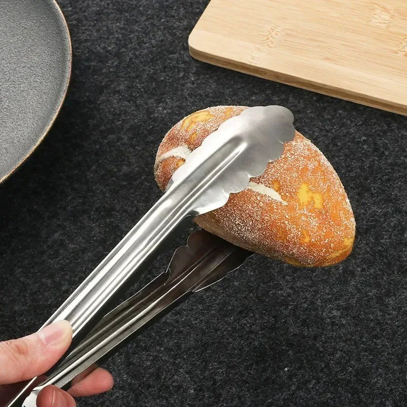 Pinça de Aço Inoxidável para Cozinha Utensílios Domésticos Utensílios de Cozinha Churrasco Acessórios de Grelhador Pão para Buffet