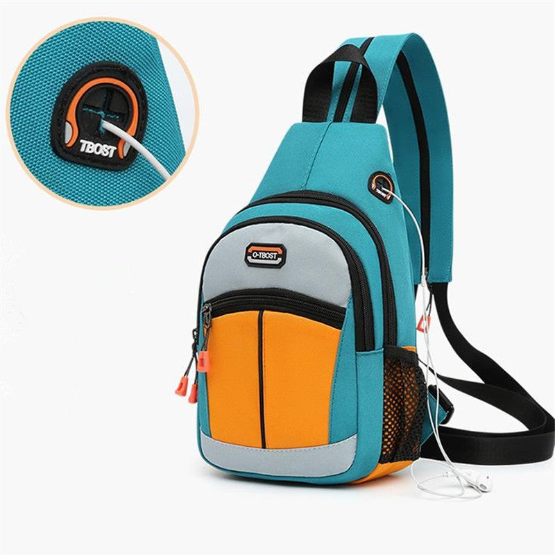Chest Bag For Men And Women Can Be Worn With One Shoulder And Two Shoulder Crossbody Multifunctional Backpack. Fashion Chest Bag