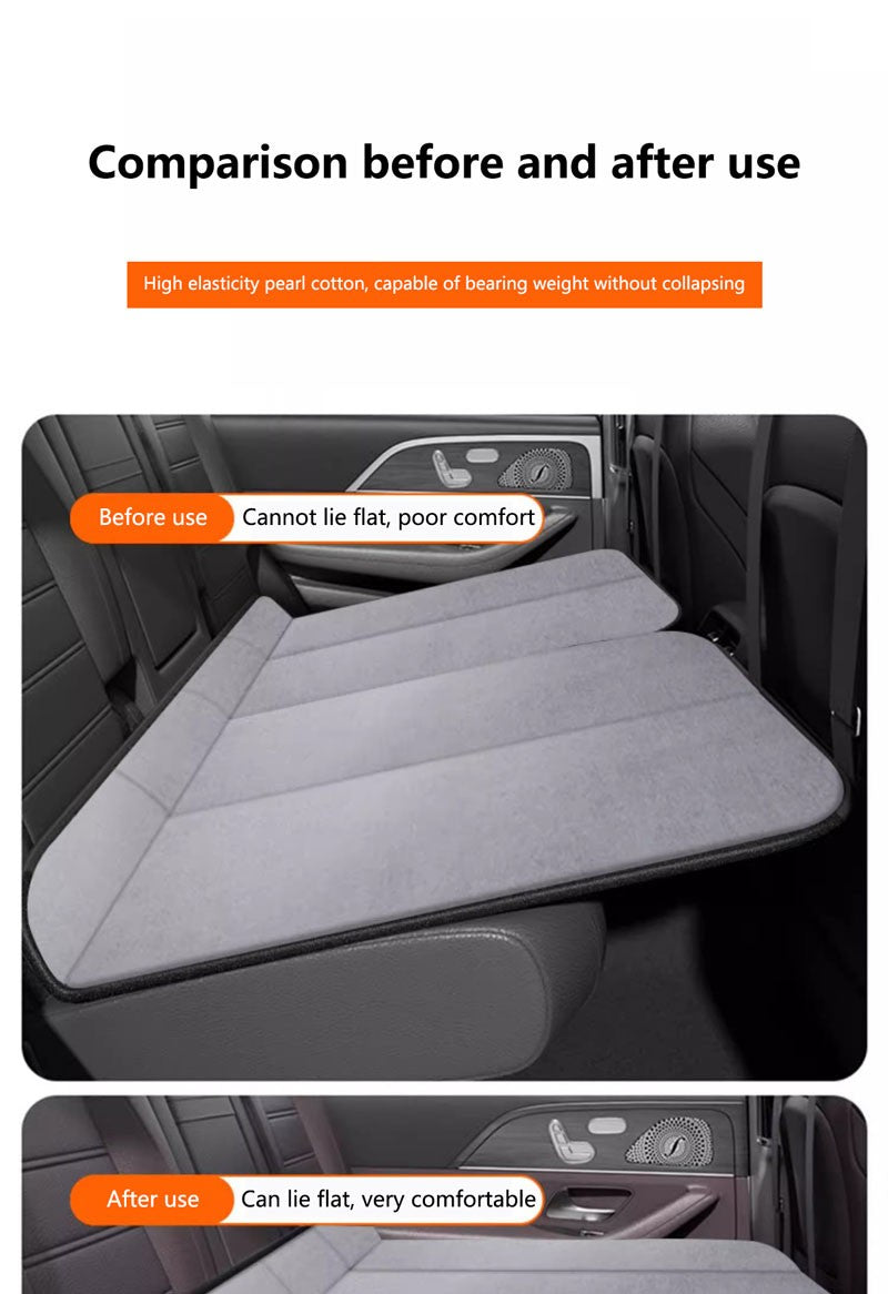 Car Leveling Pad All-Season Car Seat Cushion - Sponge Filled Flattening The Rear Seats Of The Car With Sleeping Mats Fit