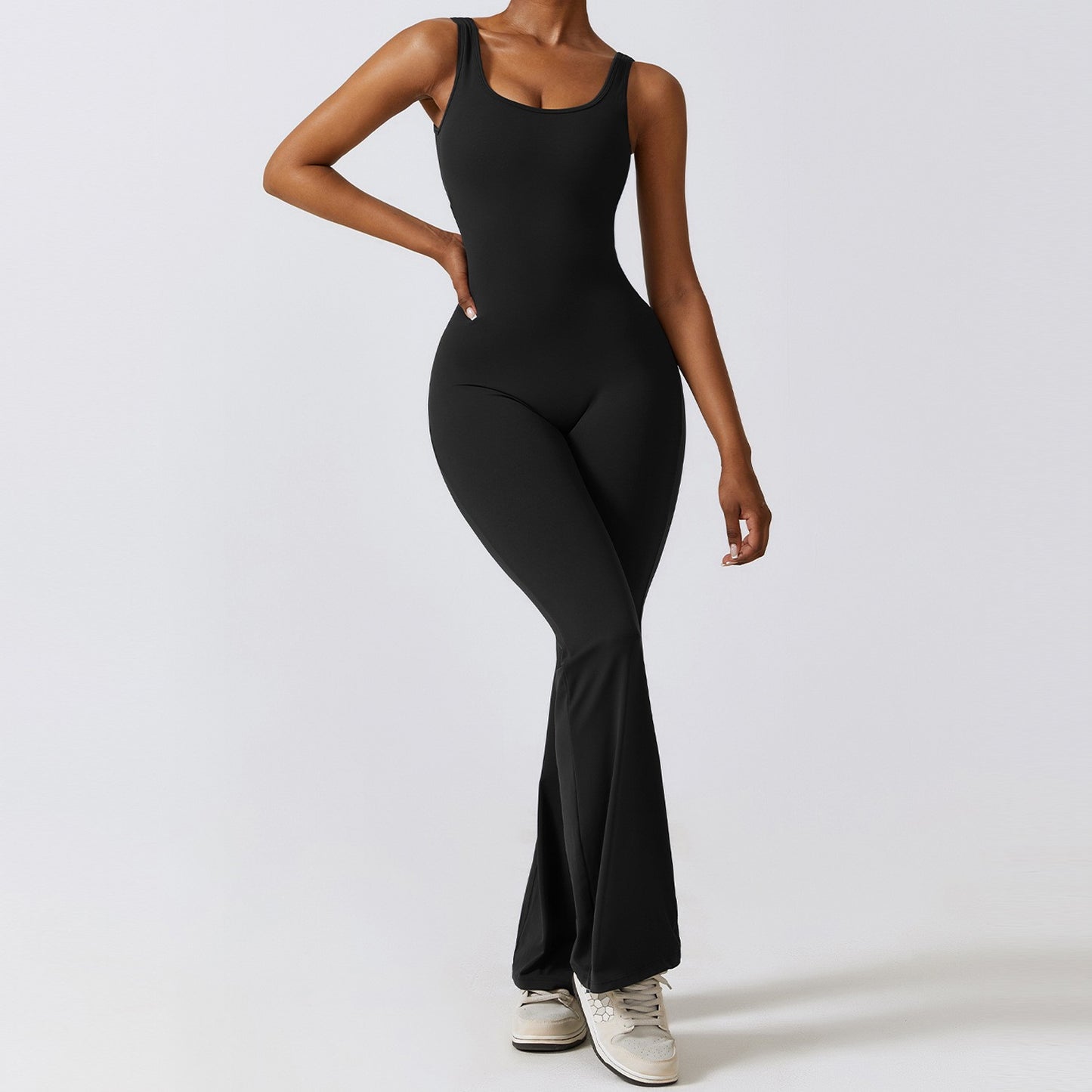 Sexy Back V Jumpsuit Gym Set Women Training Yoga Suit Sportswear Women Sports Jumpsuit Fitness Rompers Stretch Workout Bodysuits