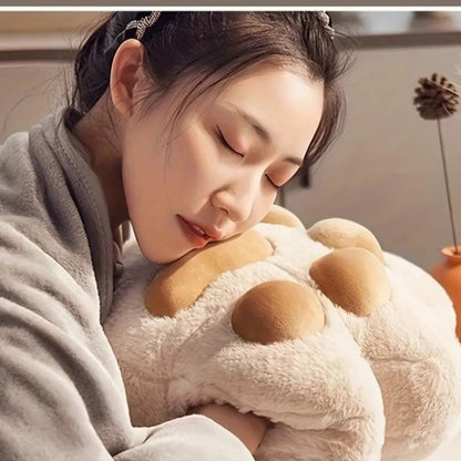 Blanket nap Cat paw throw pillow dual-use office good hand warmer pillow Car air conditioner 2-in-1 pillow
