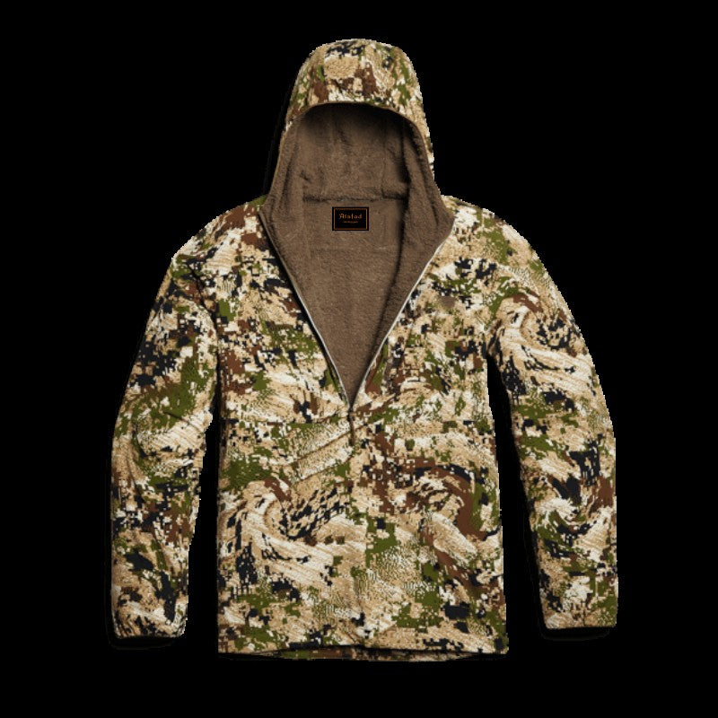 Moletom de alta qualidade para atividades ao ar livre, pesca e caça, camuflado, com forro de lã, jaqueta para primavera e outono.