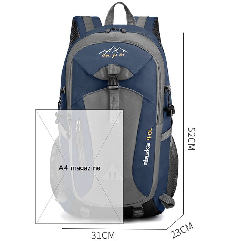 Nova Mochila Masculina de Nylon Impermeável Casual para Viagem ao Ar Livre Mochila Feminina para Caminhada Acampamento Montanhismo Bolsa Esportiva Juvenil
