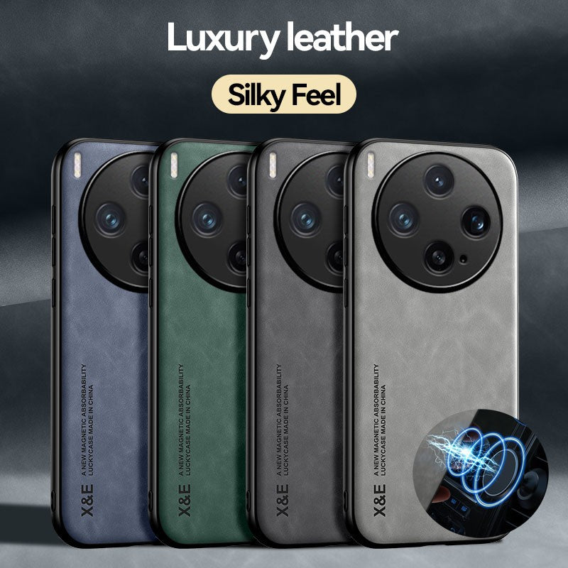 Luxury Leather Case For VIVO 300 200 100 Pro S20 V60 V50 Lite Cover With Metal Plate Support Car Hold Cover Capa Fundas