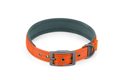 Coleira de cachorro para ambientes externos Fivela de metal Coleira de nylon respirável Coleira de pescoço de alta qualidade para cães de médio e grande porte