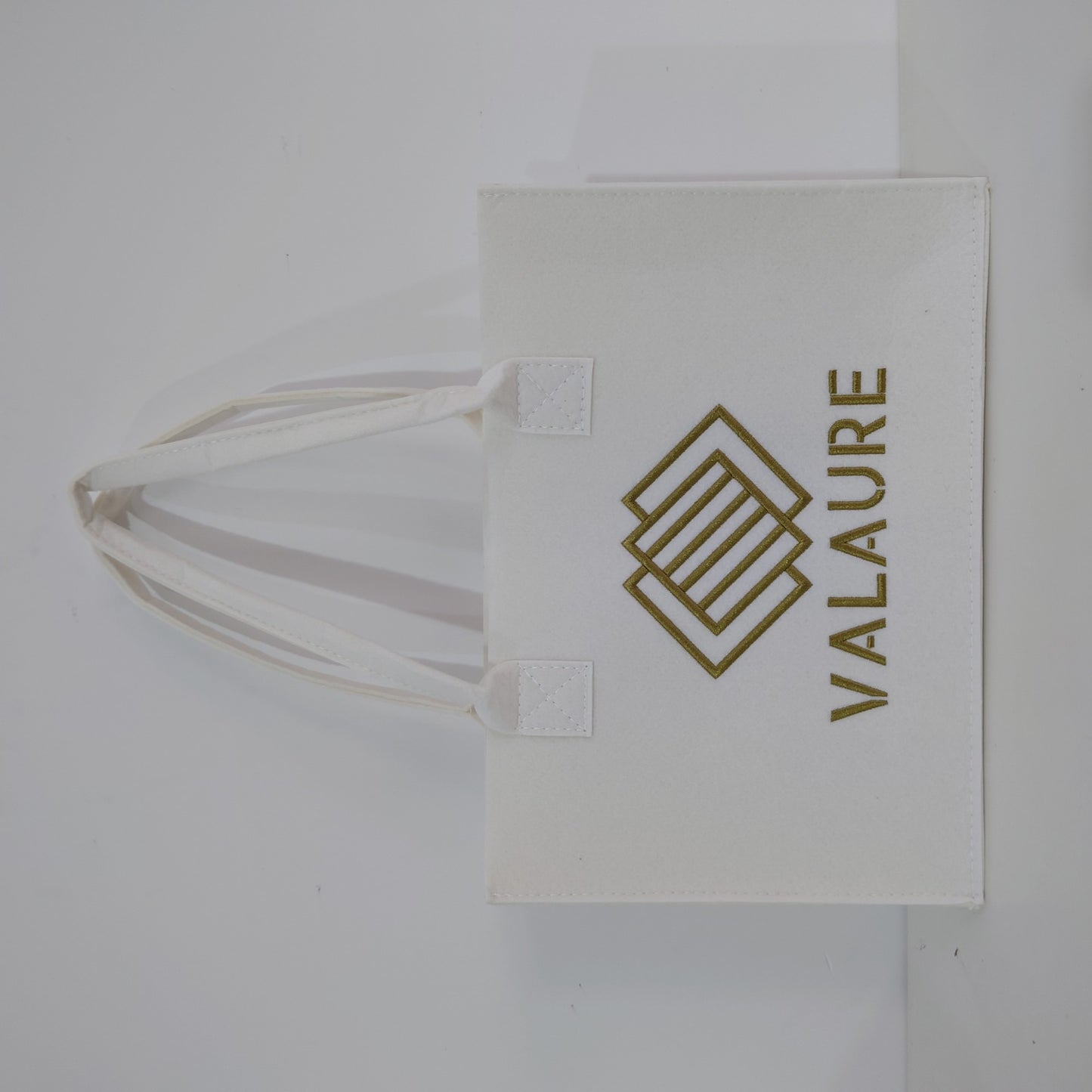 Wholesale 100pcs/lot Hot Sell Large Capacity Customize Logo Size Felt Reusable Tote Shopping Bags for Wedding Party Packaging