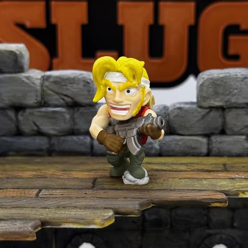 Novo 1/35 Jogo de Computador Metal Slug Tanque Batalha Cena Heróis Inimigo Cativo Mini Pintado Bonito Coleção Montar Brinquedos de Modelo