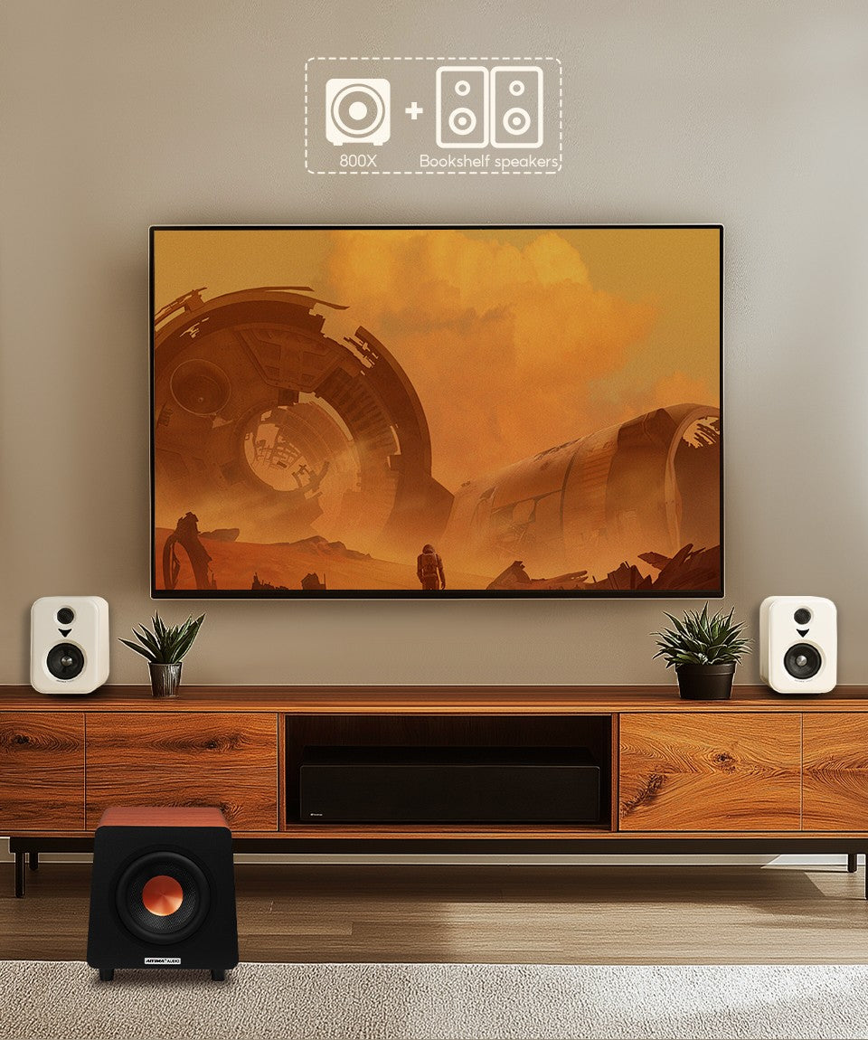 AIYIMA S400 Upgrade Active Speakers Wooden Studio Monitor Bluetooth USB OPT RCA Inputs Subwoofer Output Record Player Speaker