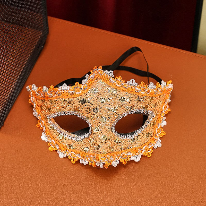 High-End Makeup Ball Mask, Half-Face Party Costume Accessory, Unisex Design for Birthdays & Festivals, Perfect for Men & Women