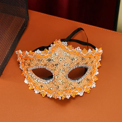High-End Makeup Ball Mask, Half-Face Party Costume Accessory, Unisex Design for Birthdays & Festivals, Perfect for Men & Women