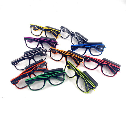 New Cool Wireless Glowing LED Light Up Glasses For Rave Festival Party Luminous Neon Mosaic Sunglasses Club Disco Eye Glasses