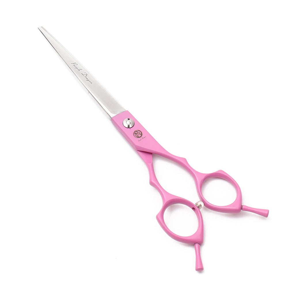 Purple Dragon 6.5" 7" Japão 440C Tesouras de Tosa para Cães Tesouras Retas Tesouras Desbastadoras Tesouras Curvas para Cima/Baixo Tesouras para Animais de Estimação Z4009