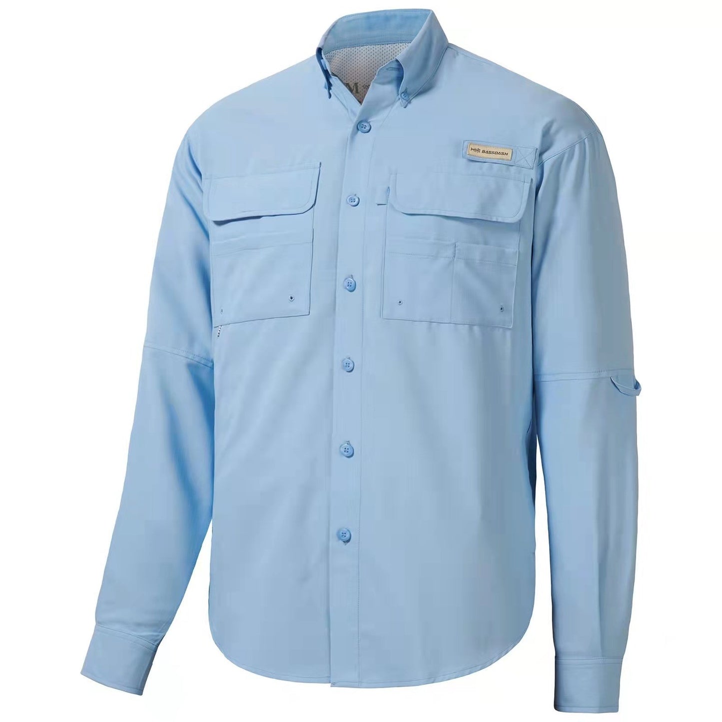 Camisa de botão Bassdash para homens, camisa de verão para usar em festas ou para pesca e sobrevivência na natureza, à prova de sol SD1
