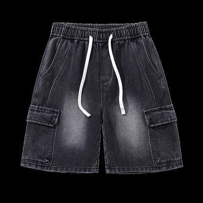 New tooling summer men's and women's casual outdoor cotton denim shorts loose sports breathable quick drying pants