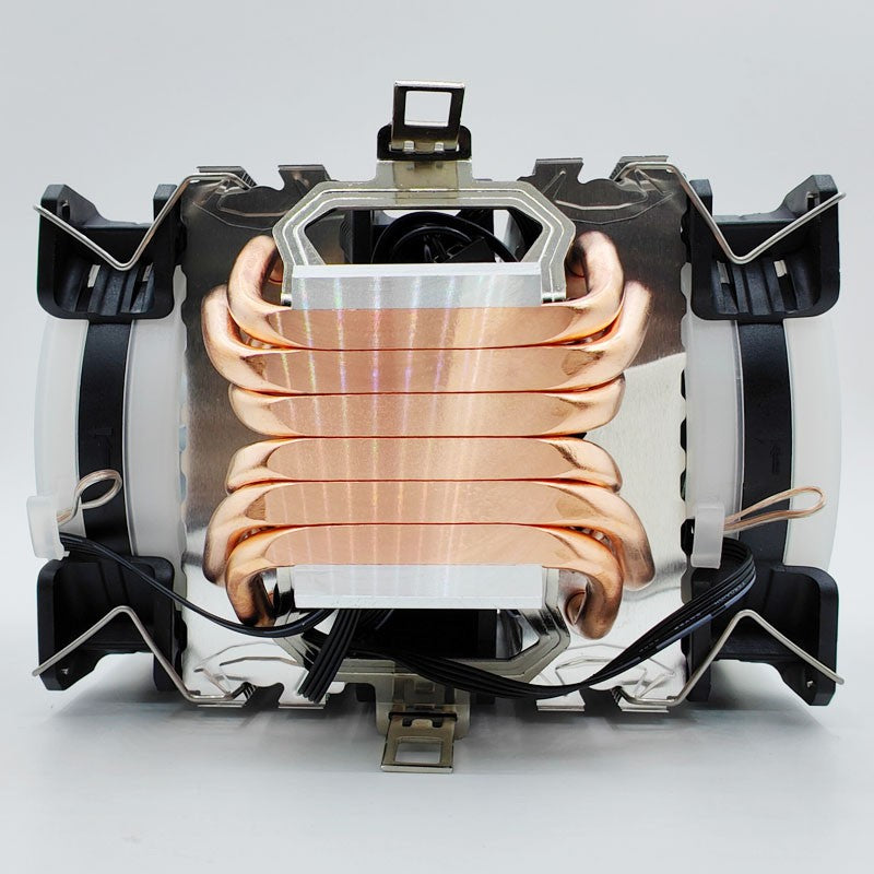 6 Heat Pipes ARGB CPU Air Cooler 4 Pin PWM Quiet CPU Cooling Fan for Intel LGA 1700 2011 1200 1156 X79 X99 AM3 AM4 PC Radiator
