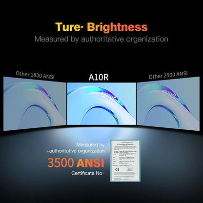 full hd 4K projector for home theater auto focus 3500ANSI 1080p native smart bluetooth 2.4+5G wifi daylight android projector