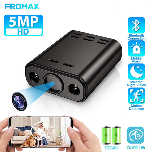 5MP WiFi Camera Indoor Built in Battery Security Protection Mini Camera IR Night Vision Smart Portable CCTV Video Surveillance