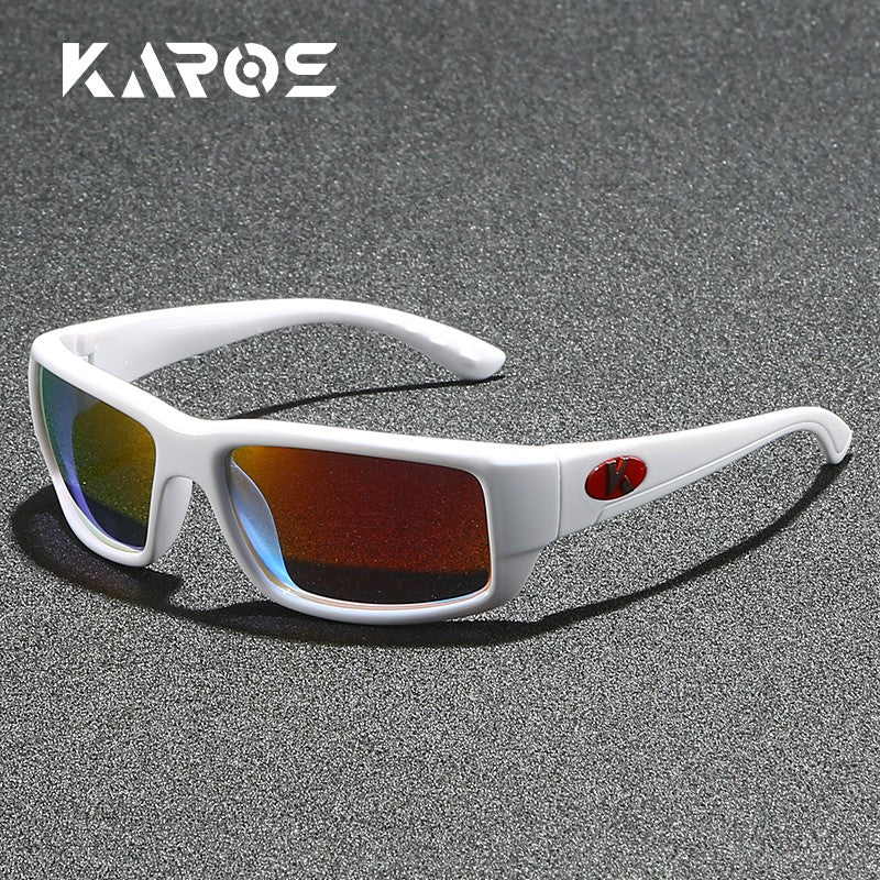Óculos de Sol Polarizados KAROS Masculinos Leves para Esportes ao Ar Livre Dirigir Óculos de Sol Masculinos Lente em PC Armação UV400