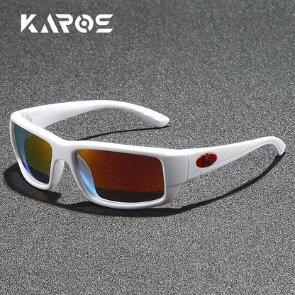 Óculos de Sol Polarizados KAROS Masculinos Leves para Esportes ao Ar Livre Dirigir Óculos de Sol Masculinos Lente em PC Armação UV400