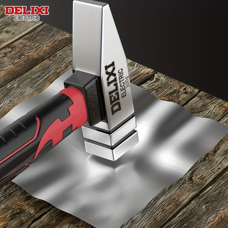 DELIXI ELECTRIC 7-Inch Sheep Horn Hammer Octagonal Hammer Chrome Vanadium Steel High Hardness Nail Hammer Portable Hand Hammer
