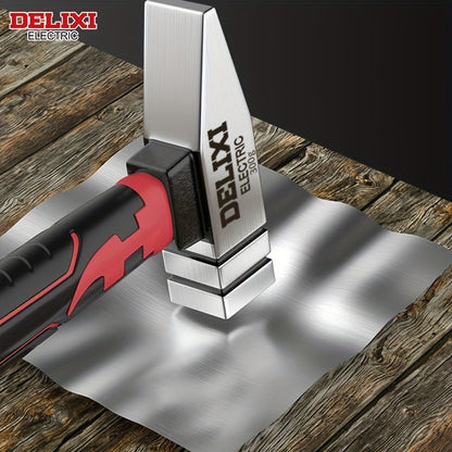 DELIXI ELECTRIC 7-Inch Sheep Horn Hammer Octagonal Hammer Chrome Vanadium Steel High Hardness Nail Hammer Portable Hand Hammer